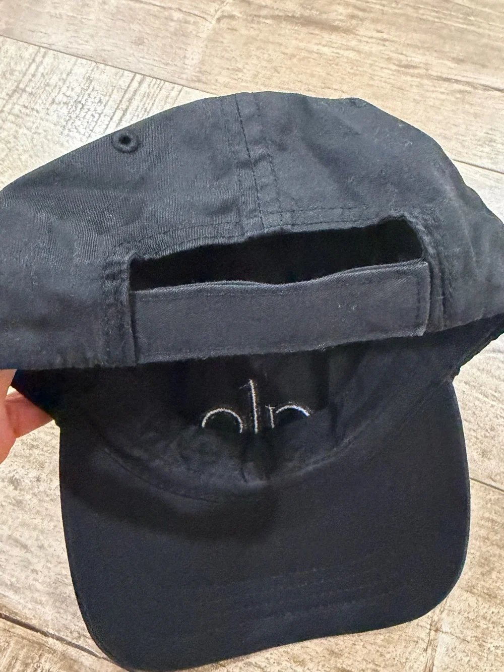 ALO Yoga Black Logo Baseball Cap